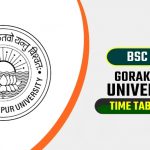 Gorakhpur University [DDU] BSC 1 Year Scheme Time Table 2021