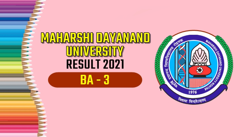 MDU [Maharshi Dayanand University] BA 3 Third Year Result 2021 - SSC Hindi